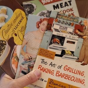 Collection of Vintage Paperback Cookbooks
